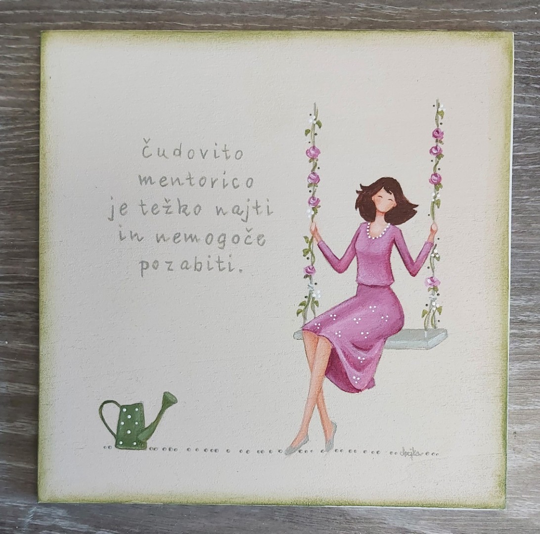 Lesena tablica - Čudovita mentorica