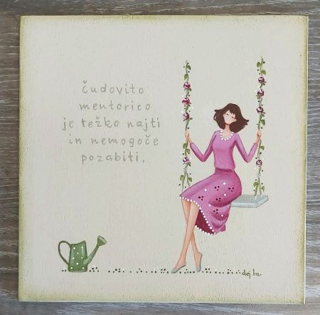 Lesena tablica - Čudovita mentorica